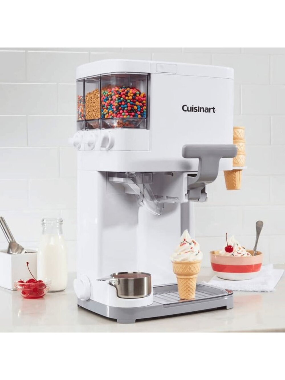 NWB Cuisinart Mix It In Soft Serve Ice Cream Maker with Topping Dispensers